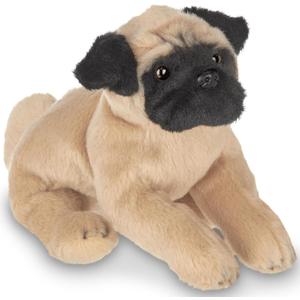 Bearington Pugsly Pug Plush Stuffed Animal Puppy Dog, 13 inch