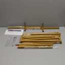 Gold Wedding Arch Backdrop Stand, 6.6FT*3.3FT Square Balloon and Flower Metal Frame for Ceremony, Anniversary, Party, Baby Shower Photo Booth Decoration.