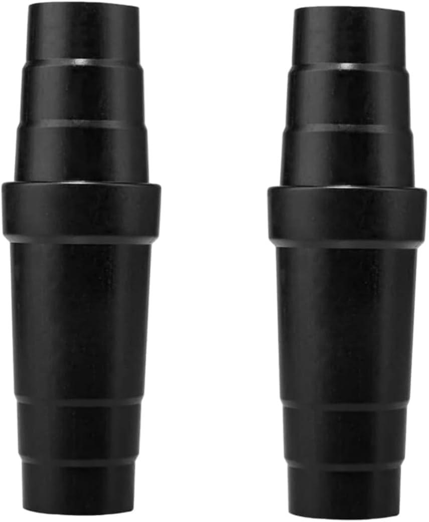 2Pcs Black Vacuum Cleaner Hose Adapter Easy To Use Vacuum Cleaner Conversion Vacuum Hose Reducers ABS Material Hose Coupler Universal Vacuum Hose Reducer Vacuum Parts and Accessories Vacuum Hoses