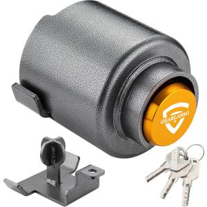 Heavy Duty Trailer Hitch Locks Fits 2-5/16" Couplers, Upgraded Anti Theft Trailer Tongue Lock Secure with Coupler and Safety Chain, Trailer Lock for RV Camper Trailer Truck Pickup Boats