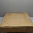 Square Nesting Coffee Table Set of 2, 23.6"+19.7" Nesting Tables,Small Square Coffee Table with Fluted,Center Table for Living Room Bedroom Office Balcony Yard (Walnut)