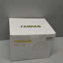 FANHAO Touch Bedside Table Lamp Cordless Lamp, Glass Pumpkin Lamp Portable Desk Lamp, 4000mAh Cordless Rechargeable, 3-Color Dimmable for Dorm Living Room, Aesthetic Home Decor