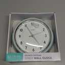 La Crosse Clock 9.5-inch Retro Diner Light Pistachio Green Silent Sweep Quartz Clock - 404-3024PH