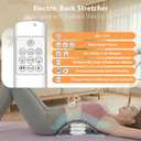 Electric Back Stretcher with EMS Pulse Massage Adjustable Lumbar Support Board with Remote Control, Lower Back Cracker for Home Relaxation and Muscle Relief