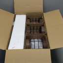 Airposta Dimmable Floor Lamps for Living Room, 3-Light Industrial Floor Lamp with Wood & Metal Cage, Farmhouse Standing Lamp Tall Tree Lamp for Bedroom Office, Rustic Black Tall Floor Lamp for Corner