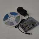 COB LED Strip Lights, 16.4Ft Dimmable White(2700K-6500K) LED Lights for Bedroom with RF Remote, 24V Ultra Bright 2800 LEDs High Density Under Cabinet Lighting for DIY TV LED Backlight Mirror Kitchen