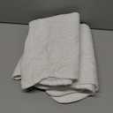 BOSOWOS Quilted Pillow Shams Set of 2, Decorative Microfiber Standard Bed Pillow Shams, Soft Pillow Covers with Envelope Closure (White, 2Pcs:20 x 26inch)