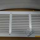 Fancat 24x6 Duct Opening | Steel Return Air Grille | Vent Cover Grill for Sidewall and Ceiling | HVAC Cold Air Intake Grille | White | Outer Dimensions: 25.75"W X 7.75", 24''Wx6''H [Duct Opening]