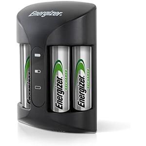 Energizer Recharge Pro Rechargeable AAA and AA Battery Charger With 4 NiMh Rechargeable AA Batteries, Provides a Full Charge in 3 Hours