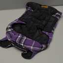 Kuoser Waterproof Dog Coat, Reversible Dog Jacket for Small Dogs, Adjustable Durable Doggie Winter Coat Warm Cozy Puppy Cold Weather Apparel from Small to Large Breed, Purple S (Small (Pack of 1))