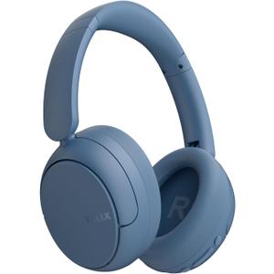 TALIX H30 Hybrid Active Noise Cancelling Headphones, 110H Playtime Hi-Res Audio Bluetooth 6.0 Wireless Over Ear ANC Headphones for Commute/Workout/Gym (Blue)