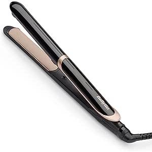 BaByliss Super Smooth Hair Straightener - Ionic Anti-Frizz Technology, Heat Resistant Mat, Ceramic Plates for Perfect Straightening, Ultra-Fast Heating, Temperatures 140-235°C, ST393E