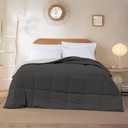 Modern Threads Down Alternative Reversible Comforter Dark Gray/Gray Queen