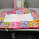 Aqua Water Doodle Mat - Kids Drawing Mat Toddlers Educational Toys for Age 3 4 5 6 7 8 Year Old Boys Girls Gifts - Neon Color Mat Doodle Board Writing Drawing Toys Holiday Christmas Birthday Gifts (Large/Pink)