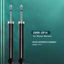 2x Struts AUTOMUTO Shock Absorbers Fits 2009 2010 2011 2012 2013 2014 for Nissan Murano with 349092 37317 Auto Shocks - Rear