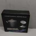 Shower Head Combo(Brushed Nickel),10'' High Pressure Rain Shower Head with 11'' Adjustable Extension Arm and 5 Settings Handheld, Powerful Shower Spray Against Low Pressure Water