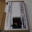 EDISHINE LED Corner Floor Lamp, Minimalist Dimmable Mood Light, Adjustable Height, 57.5" Tall Floor Lamp for Bedroom, Living Room, Home Office, 3000K Warm White Light, Silver