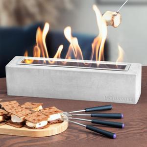 Houswise Tabletop Fire Pit, Small Portable Fire Pit, Indoor Smores Maker, Table Top Firepit, Small Fire Pit Bowl, Outdoor Indoor Fire Pit Tabletop, Indoor Fireplace, Mini Tabletop Fireplace
