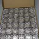 36 Pack Clear Glass Tealight Candle Holders, 1.8 Inch Wide x 1 Inch High, for 1.5" Tealights, Bulk for Wedding Centerpieces, Party, Dinner, Home Decor