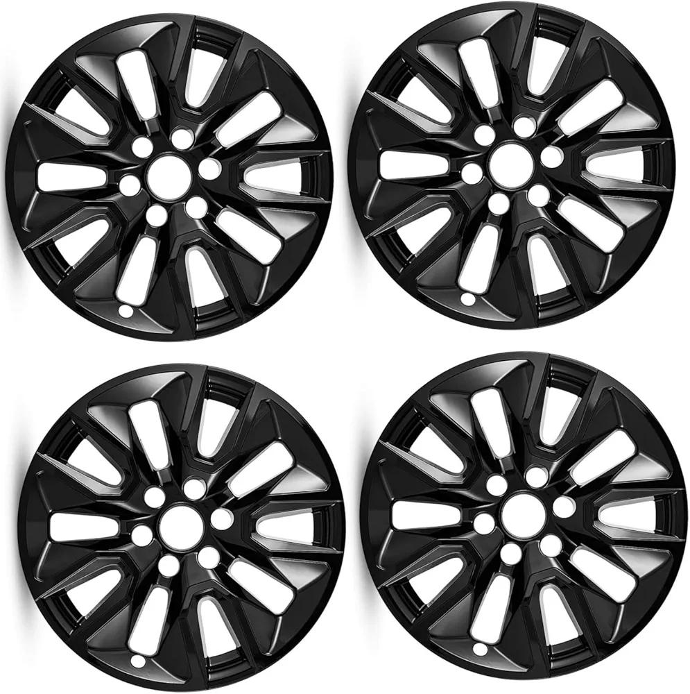 Wheel Skins Compatible with Chey Silverado 1500; Tahoe; Suburban 2019-2024; 20 inch Premium Wheel Covers; Set of 4 Packs (Black)