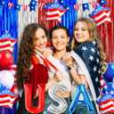 2 x 4th Of July Decorations, USA Balloons And Star American Flag Balloon, Fourth Of July Balloons For Memorial Day Decorations, Patriotic decor, Labor Day Decoration