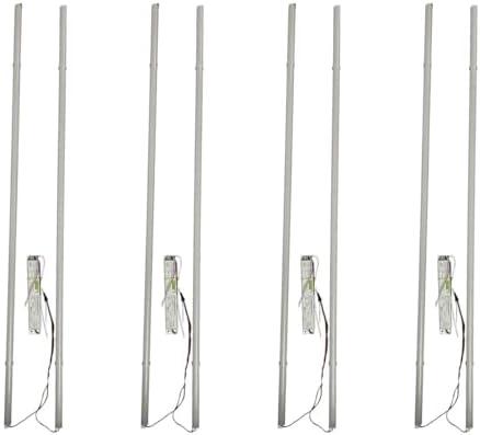 E2 LIGHTING Retrofit Kit 4ft LED 40W, Magnetic Linear Strip, Fluorescent to LED Conversion Kit 4000K, 2x4ft Panel Light Tube, 5400LM Daylight White, 0-10V Dimmable, Office Use (4000K-4 Pack)