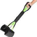 Pet Pooper Scooper, Long Handle Folding Poop Scoop, Stable Jaw Scoop Easy for Small Pet Poop, Pick Up Animal Waste Dog Puppy Cat Waste Picker Cleaning Tools Outdoor Dog Pooper Scooper(green+black)
