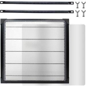 XUNKUANER Honeycomb Working Table 500mm x 500mm Aluminium Alloy Honeycomb Laser Cutting Mat with Aluminum Plate for for Laser Engraver Cutter,Working Area 19.68" x 19.68" (500X500mm)