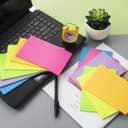 (12 Pack) Lined Sticky Notes 4x6 in,Large Notepads with Lines,Ruled Stickies Super Sticking Power,Office School Memo Note Pads Bright Colors,Post on Windows Doors,Recyclable,Easy to Write on