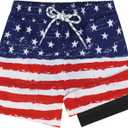 Komorebi Boys Swim Trunks with Compression Liner Swim Shorts Kids Quick Dry UPF 50+ Bathing Suit Boys' Swimwear 8-16T