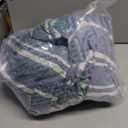 Duvet Cover Twin/Twin XL Size Set - Extra Soft Duvet Cover 68 x 90 with 1 Pillow Sham - Hotel Luxury, Easy Care and Fade Free w/ Zipper Closures & Ties - Comfy, Breathable Bedding Set (Blue Stripes 3)