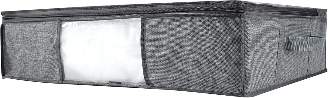 Simplify 2-in-1 Under The Bed, Durable, Airtight/Waterproof Seal, Space-Saving Environmentally Friendly, Protects Against Water & Dust Vacuum Storage Bags, Heather Grey (30037-HGREY)