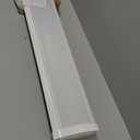 Lithonia Lighting 4 Foot LED Light Fixture, Low-Profile LED Wraparound Flush Mount Ceiling Light, 4000K Cool White, 120V, 48-Inch (FMLWL 48 840)