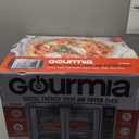 Gourmia French Door Air Fryer  25 Qt Large Capacity Convection Oven, Fryfroce 360, Digital Display with 17 Cooking Presets, Bake, Toast, Roast, Dehydrate, Fits 12 Pizza (Stainless Steel)