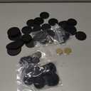100Pcs Plastic Model Miniature Bases, 7 Different Sizes Wargame Accessories,4mm/0.16 Thick Circular War Figure Display Stands For Gaming Miniatures or Wargames Role Playing Board Game Figure Toy (100PCS-7 Size Mix-Black)
