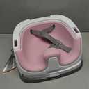 Ingenuity Baby Base 2-in-1 Booster Feeding and Floor Seat with Self-Storing Tray - Peony