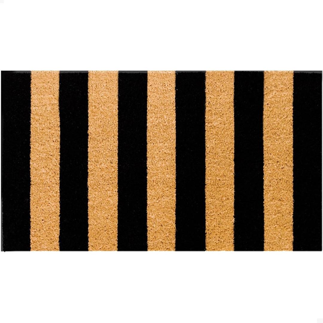 THEODORE MAGNUS Door Mat - Welcome Mat for Front Door with Non-Slip Backing - Durable Coir Doormat - Perfect for Outside Entrance and Entryway Matt - Outdoor/Indoor - Right Stripes - 17" x 30" (1'5" x 2'6" (Rectangular))