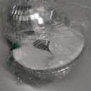 8 Inch Mirror Disco Ball Hanging Disco Ball for Party Stage Wedding Holiday Decoration, Silver