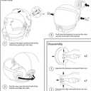Spooktacular Creations Astronaut Helmet with Movable Visor Pretend Role Play Toy Set for School Classroom Dress Up, Role Play Accessory