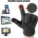 Loritta 3 Pieces Winter Hats for Women Scarf Touch Screen Gloves Set Thick Warm Fleece Lined Beanie Hat Gifts