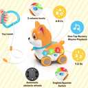 Baby Toys for 6-12-18 Month, 3-in-1 Musical Puppy Toy, Crawling & Walking Toys for 1 Year Old Boy Girl Gifts, Bilingual Learning Educational for 7 8 9 10 Months Developmental Toy