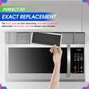 Microwave Filter Replacement 8.67" x 3.95" for JX81H WB02X10956 GE Microwave Charcoal Filter - Fits Samsung Carbon Filter - Freshens and Filters Kitchen Air in Over-the-Range Oven Stove Fan (2-Pack)