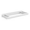 Storkcraft Universal Changer Topper (White) - Transforms Dresser Into Baby Changing Station, Fits Standard Size, 3 Compartments Essentials, Soft Felt Bottom