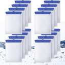 16 Count Large Filter Cartridges Compatible with Whisper Bio Bag Filters, Large Aquarium Filter Cartridge for Whisper 20i 40i, IQ20/30/45/60, PF20/30/40/60 and Repto Filter