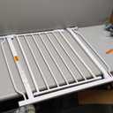 Baby Gate No Drilling, 29"-40" Auto Close Dog Gate Indoor for Doorways & Stairs, Pressure Mounted Adjustable Pet Gate, Easy Walk Through Child Gate for Children & Pets Stroller Friendly, White