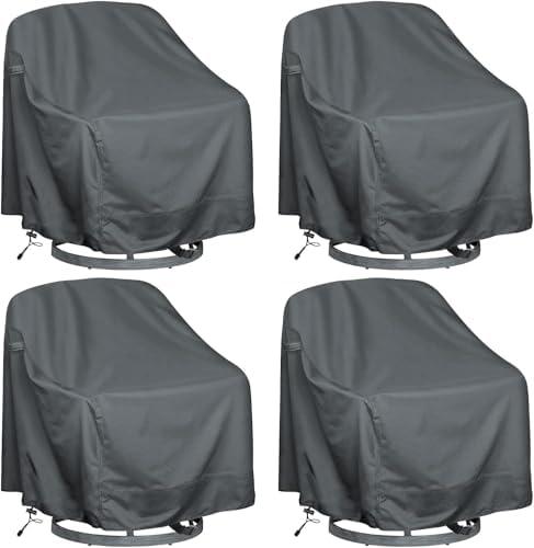 Amazon.com : HIYOUR COVER Outdoor Swivel Lounge Chair Cover 4 Pack,Waterproof Heavy Duty Outdoor Chair Covers, (33" W X 35" D X 38.5" H) Patio Furniture Cover : Patio, Lawn & Garden