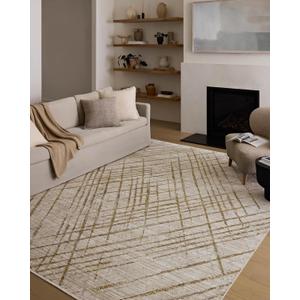 Loloi Wade Collection WAE-04 Beige/Gold 7'-10" x 10' Area Rug