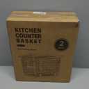 Wire Storage Basket for Kitchen Pantry: GGIU Stackable Kitchen Counter Organizers - Wire Organizing Bin for Produce Vegetable Potato and Onion Black