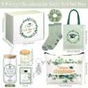 Potchen Graduation Gifts for Women Her 2026 Congratulations Gifts for Women Canvas Tote Bag Cosmetic Bag Tumbler Sock Candle(Eucalyptus Leaves,Green)