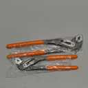 2-Piece Water Pump Pliers Set, 8" & 10" Quick-Adjust Groove Joint Pliers, Forged Carbon Steel with Bi-Material Grip for Plumbing, Auto, DIY & Home Repair